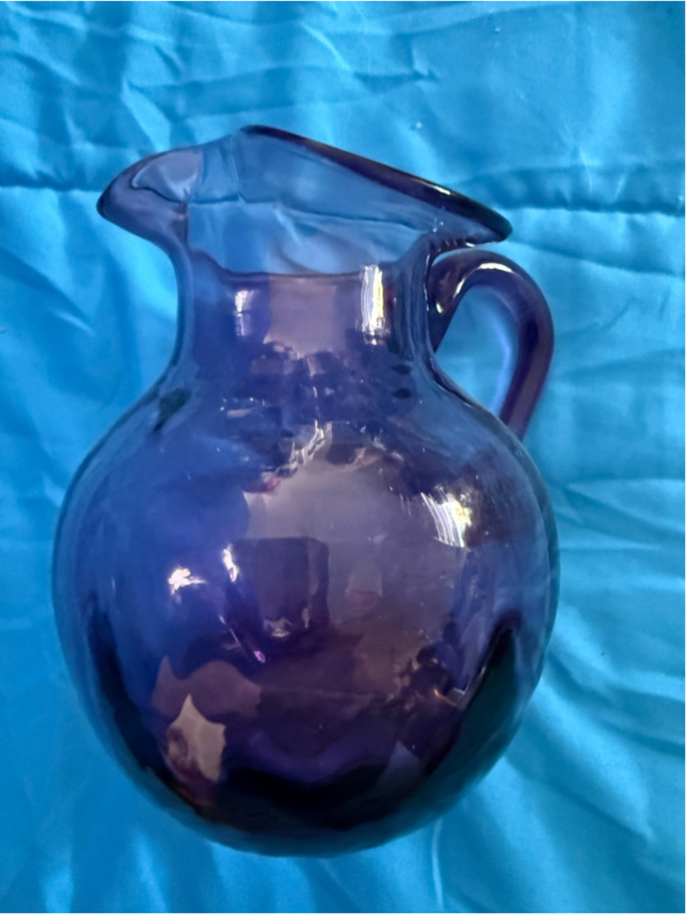 Vintage Amethyst Glass Pitcher One Size